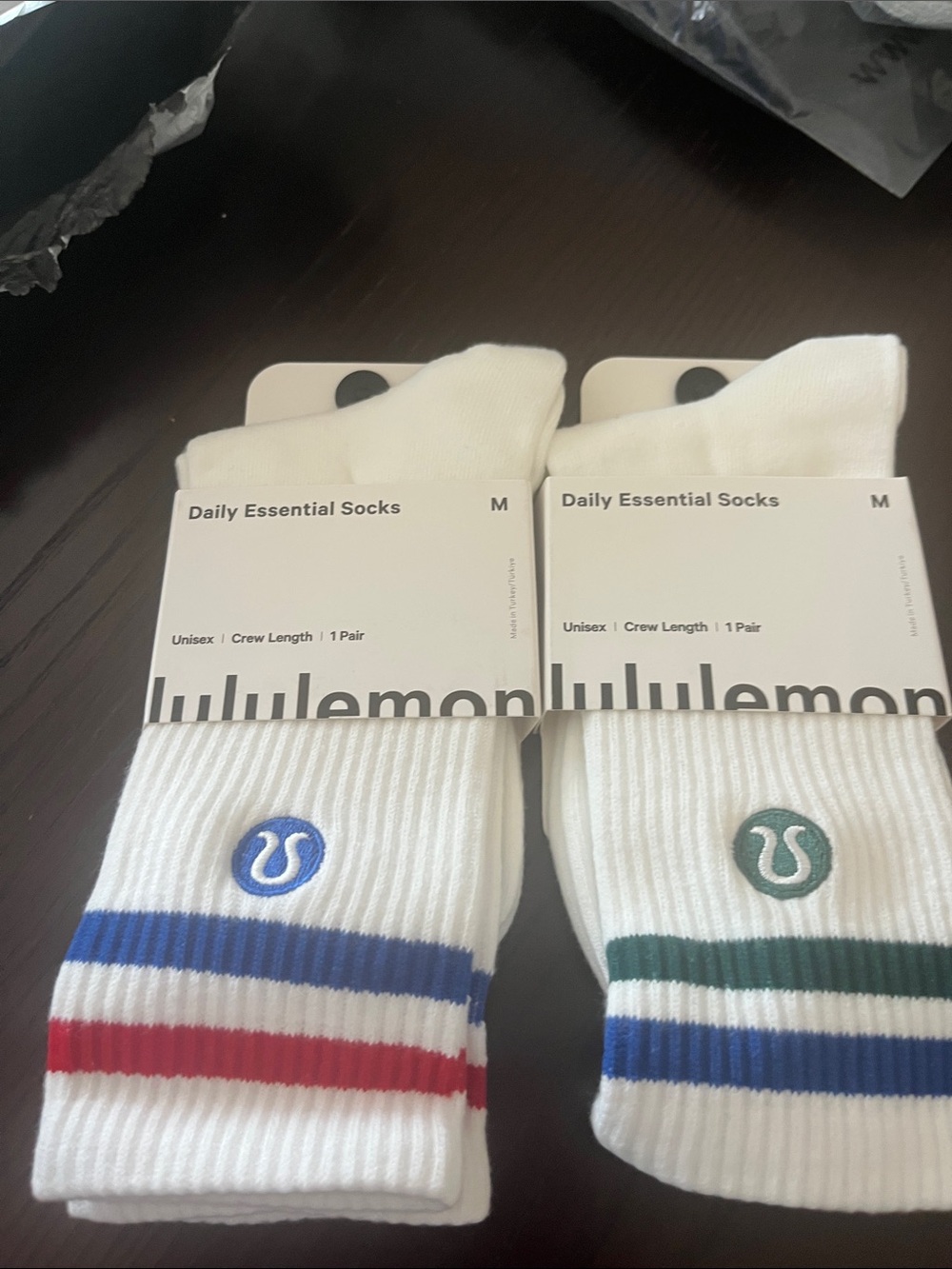 2 pair lululemon socks